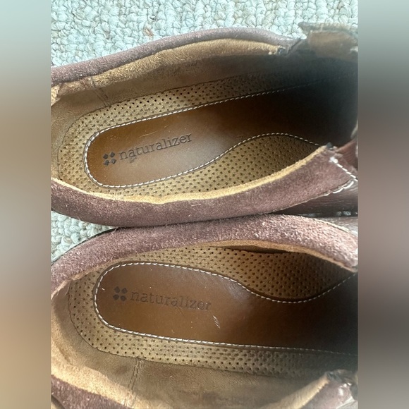 Naturalizer zip front brown Leather loafer shoe size 9M - Picture 3 of 5